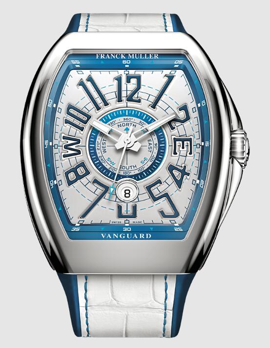 Best FRANCK MULLER Vanguard Mariner V 43 YT SC DT MAR (AC) Replica Watch